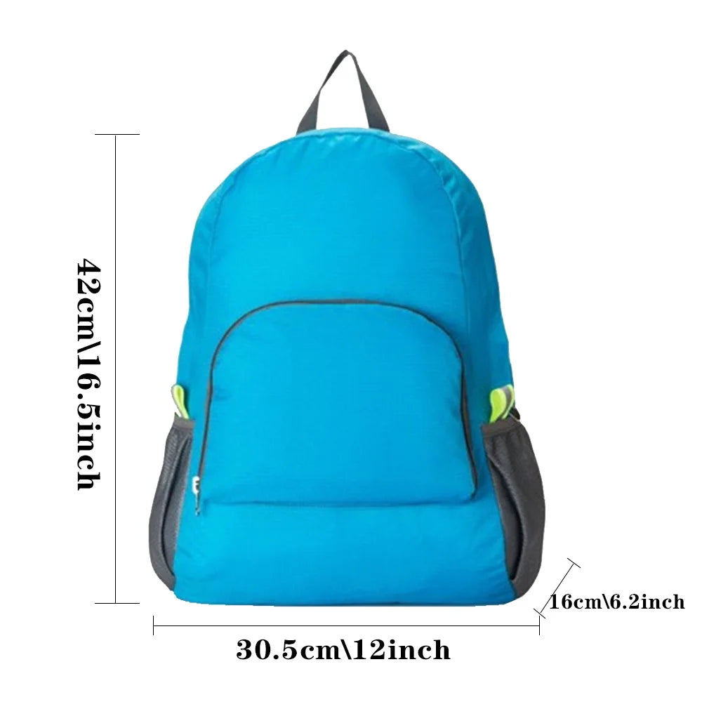 Mochila Plegable Unisex para Viajes, Ligera y Resistente
