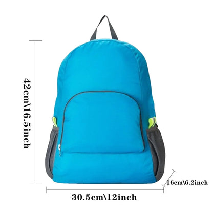 Mochila Plegable Unisex para Viajes, Ligera y Resistente