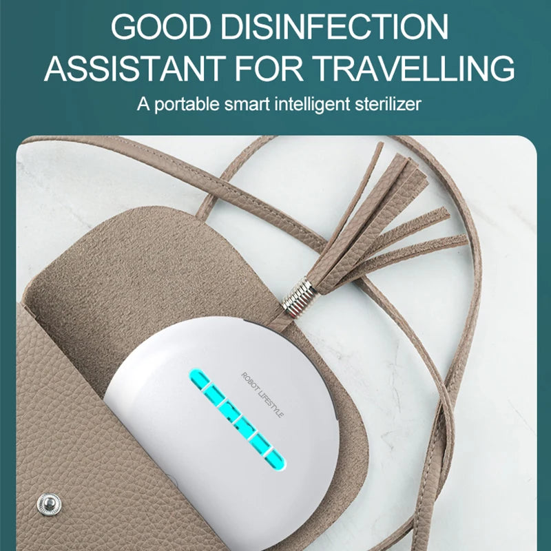 Aspiradora Automática Inalámbrica GS10 para Eliminación de Ácaros de Colchón - Desinfección con Luz Ultravioleta y Batería Recargable de 2000mAh