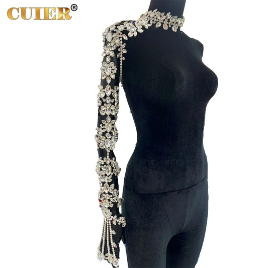 Conjunto de joyería para mujer, gargantilla sexy con cadena de brazo y anillo pulsera, accesorios de hombro y cuerpo para eventos y moda
