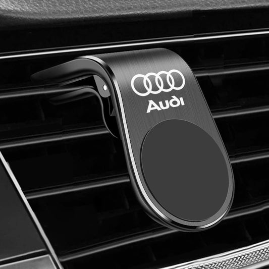 Soporte Magnético de Teléfono para Coche de Metal, Compatible con Audi A4 B5 B6 A3 A5 A6 C6 C5 A1 A7 A8 Q2 Q3 Q5 Q7 Q8, Accesorios de Estilo
