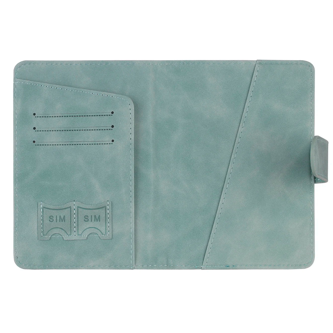 Funda para pasaporte con bloqueo RFID, billetera de cuero, accesorios de viaje para hombres y mujeres