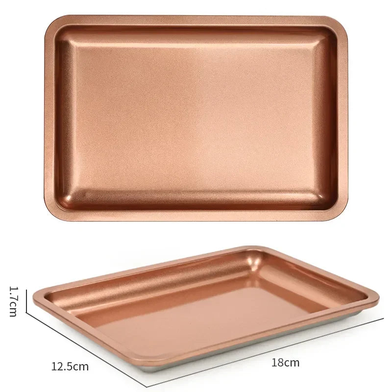 Bandeja de almacenamiento de cosméticos de acero inoxidable, equipo de arte de uñas, placa, médico, bandeja Dental quirúrgica, uñas postizas, herramientas, nuevo