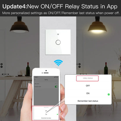 Interruptor de Luz Inteligente ZigBee Táctil con Neutro | Compatible con Alexa y Google Home