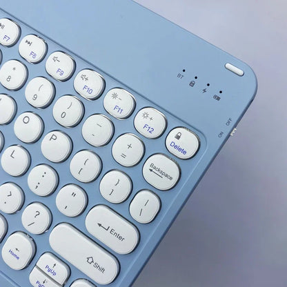 Teclado inalámbrico ultradelgado con Bluetooth, periférico ultrafino para iPad Pro, Xiaomi, Samsung, compatible con español, portugués e inglés