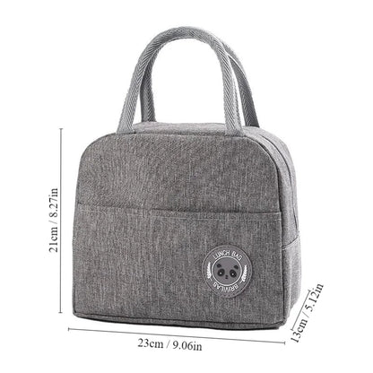 Bolsa Térmica Insulada para Almuerzo, Estilo Bento con Aluminio, Bolsa Portátil para Comida, Perfecta para Estudiantes y Profesionales