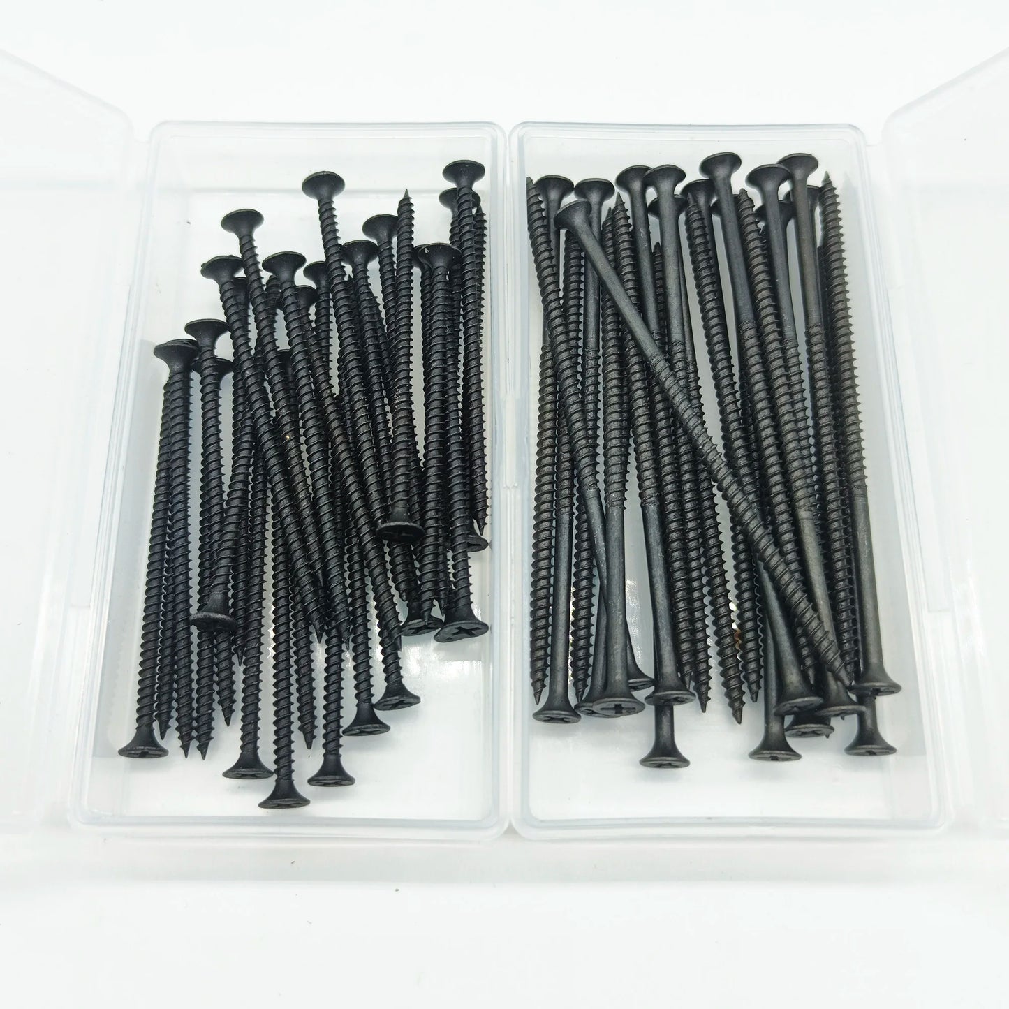 Tornillos para Madera 8 x 2" - Set de 25/30 Piezas con Recubrimiento de Fosfato Negro