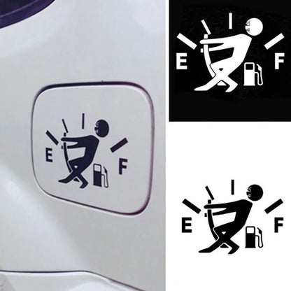 Pegatina Divertida para Tanque de Combustible de Coche, Sticker Impermeable para Consumo de Combustible, Accesorio Exterior