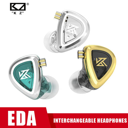 3 Pares de Auriculares de Audio / Auriculares In-Ear Monitor EDA Balanceados para Deportes con Cancelación de Ruido, Auriculares HIFI con Auriculares Desmontables
