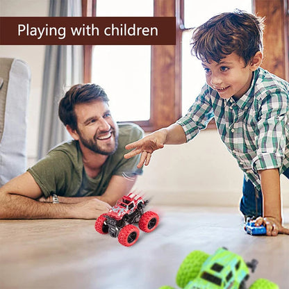 Coche de juguete de rotación inercial para niños, vehículo todoterreno de tracción en las cuatro ruedas, SUV, coche de carreras