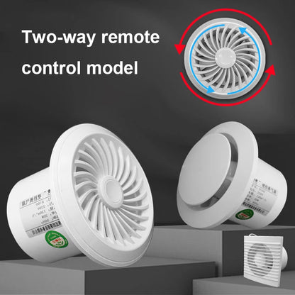 Ventilador Extractor Ajustable de 4'' y 6'' - Ventilador de Ducto para Cocina y Áticos con Control Remoto