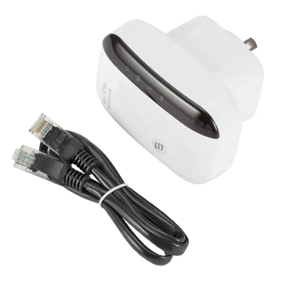 Repetidor WiFi 300Mbps LccKaa Inalámbrico 2.4G - Extensor de Rango, Amplificador de Señal y Repetidor 802.11N/B/G
