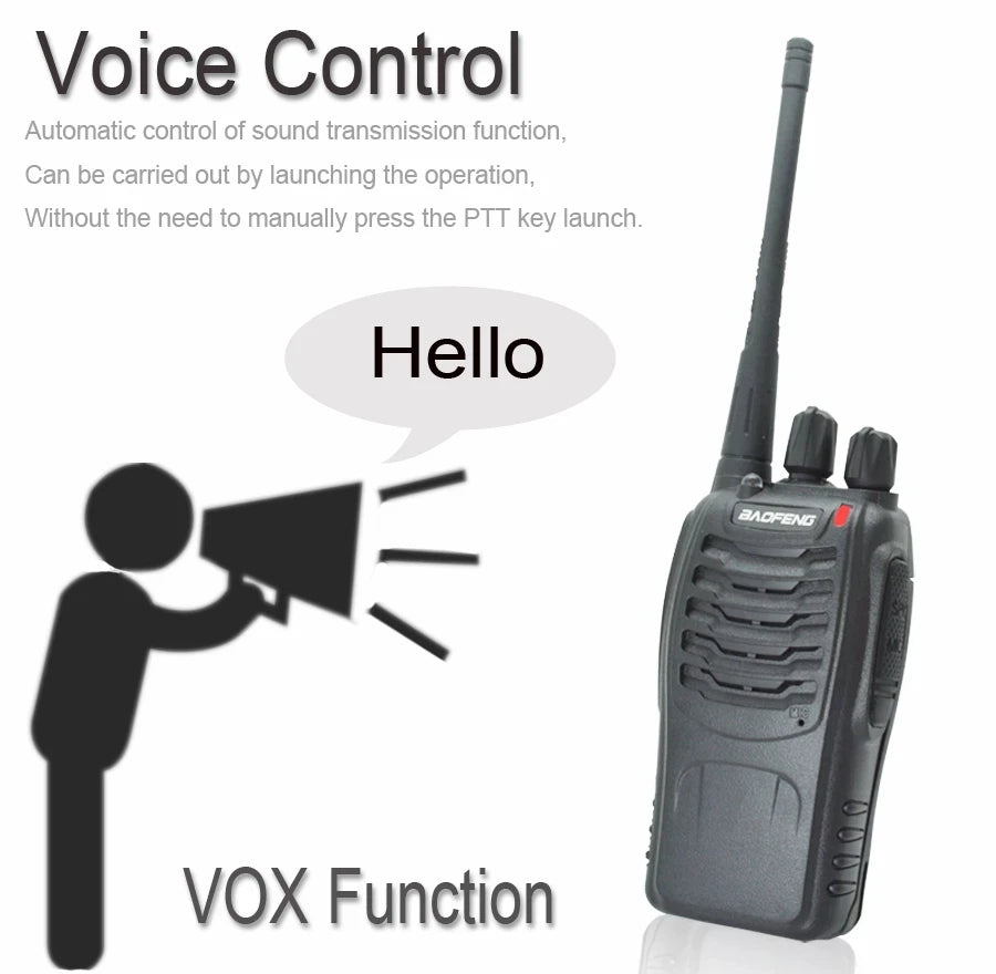 Walkie Talkie Baofeng BF-888S Original 5W - Transceptor Portátil UHF 400-470MHz con Alcance de 5KM - Radio de Dos Vías Intercom BF 888S