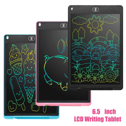 Tablet de Escritura LCD de 6.5 Pulgadas para Niños, Pizarra Mágica y Juguete Educativo Montessori de Dibujo