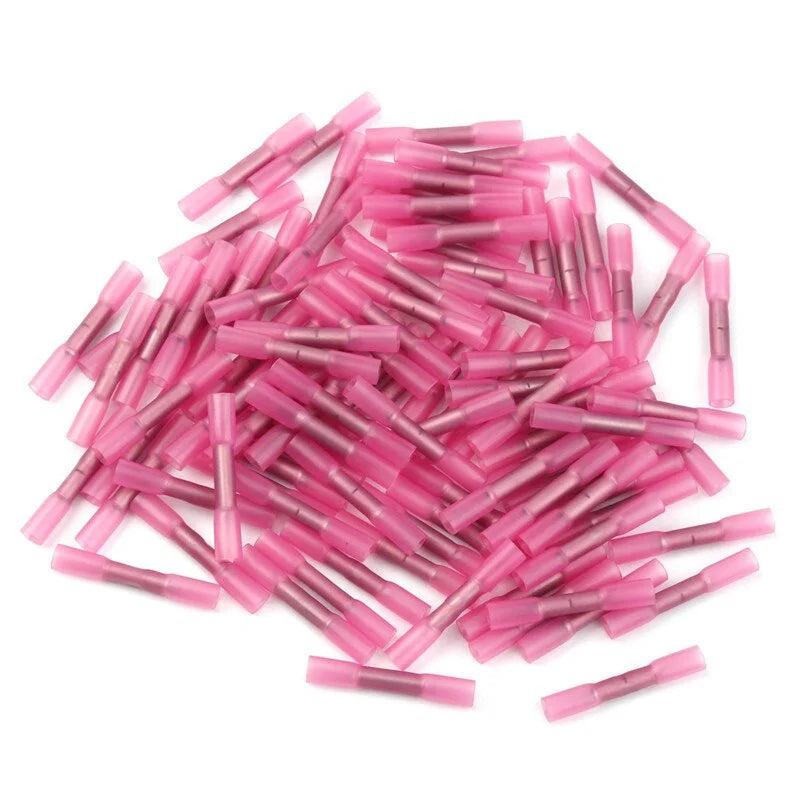 Conectores Termocontraíbles Impermeables - 20/50 PCS de Terminales Crimpados Aislados para Cables Eléctricos 22-18 AWG
