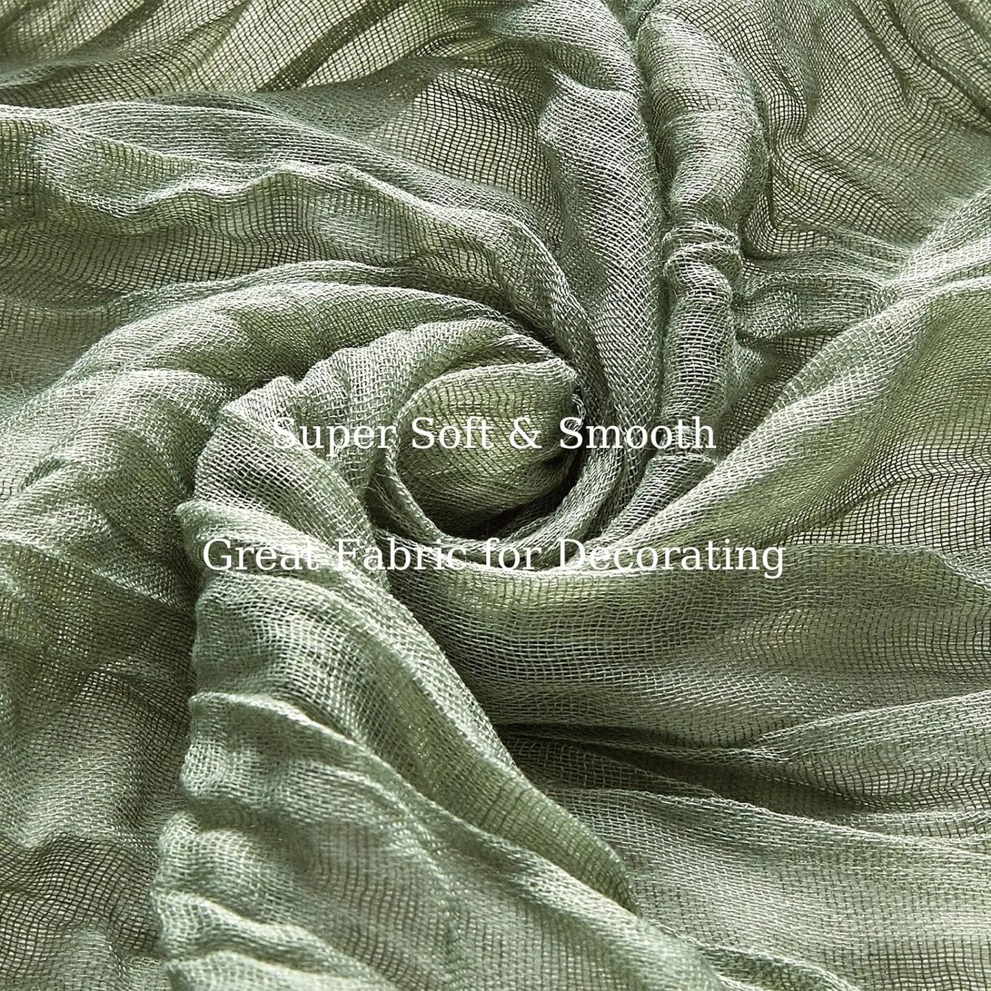 Camino de mesa de gasa Bohemia, 10 piezas, 40x270 cm, romántico y rústico, ideal para bodas, despedidas de soltera y fiestas