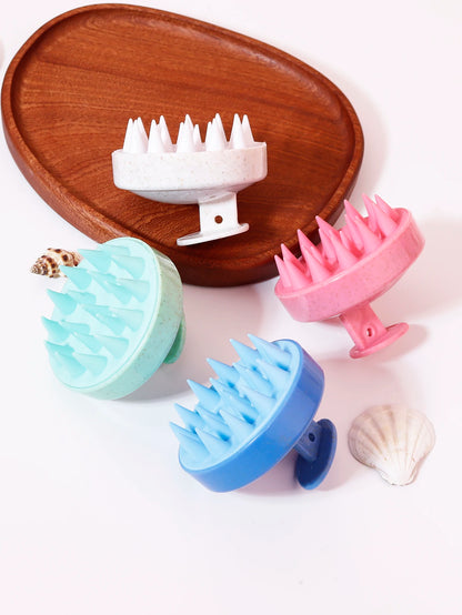 Cepillo de lavado de pelo, peine de silicona para masaje del cuero cabelludo, cepillo de masaje corporal suave, herramienta de belleza y peluquería, peine de SPA para ducha