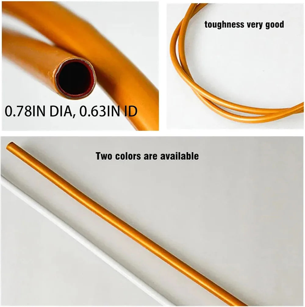 Tubo de PVC para Decoración de Fiestas - Moldura Plástica de Aluminio de 5M para Bodas, Baby Shower, Cumpleaños y Navidad