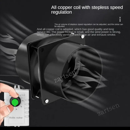 Extractor de Humo para Soldadura USB con Velocidad Ajustable | Ventilador de Ducto ESD y Tubo de 1M
