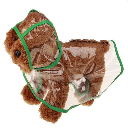 Impermeable para Perros - Moda Transparente con Detalles de Colores Personalizados para Razas Grandes