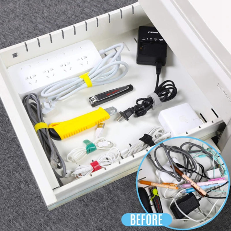 Organizador de Cables Kerokuru - Gestión de Cables, Enrollador y Protector de Cinta para Teléfonos y Accesorios