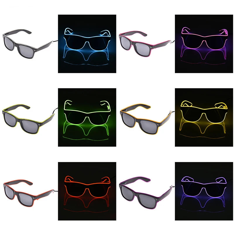 Gafas Luminosas LED – Accesorio Brillante para Fiestas y Festivales
