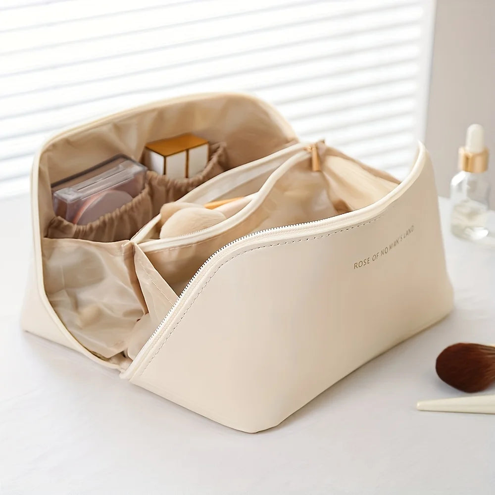 Organizador de Maquillaje para Mujeres - Estuche de Cosméticos de Lujo con Diseño Elegante para Viajes y Uso Diario