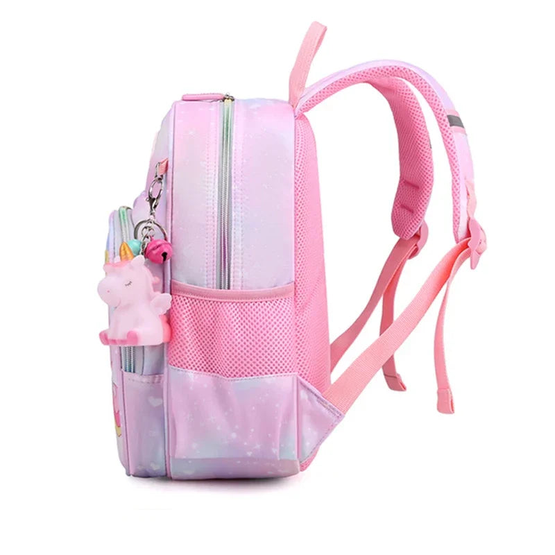 Mochila Infantil Unicornio para Niñas – Cartón Rosa Princesa, Mochila Escolar y Satchel para Niños, Perfecta para Kindergarten y Escuela