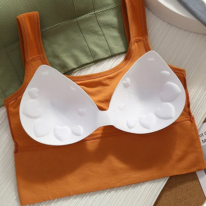 Top Deportivo Antisudor para Mujer - Sujetador Deportivo Transpirable y Sin Costuras para Yoga y Gimnasio