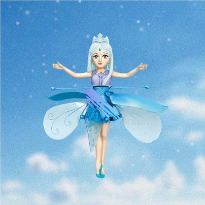 Muñeca Voladora con Inducción por Gestos - Juguete Luminoso Helicóptero para Niñas, Regalo Infantil
