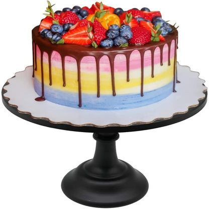 Soporte de Pastel Metálico para Mesa de Postres | Exhibidor de Postres y Bocadillos para Fiestas y Eventos, Bandeja de Té de la Tarde
