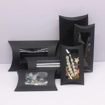 Caja de Almohada para Regalo con Ventanas (10 Piezas)