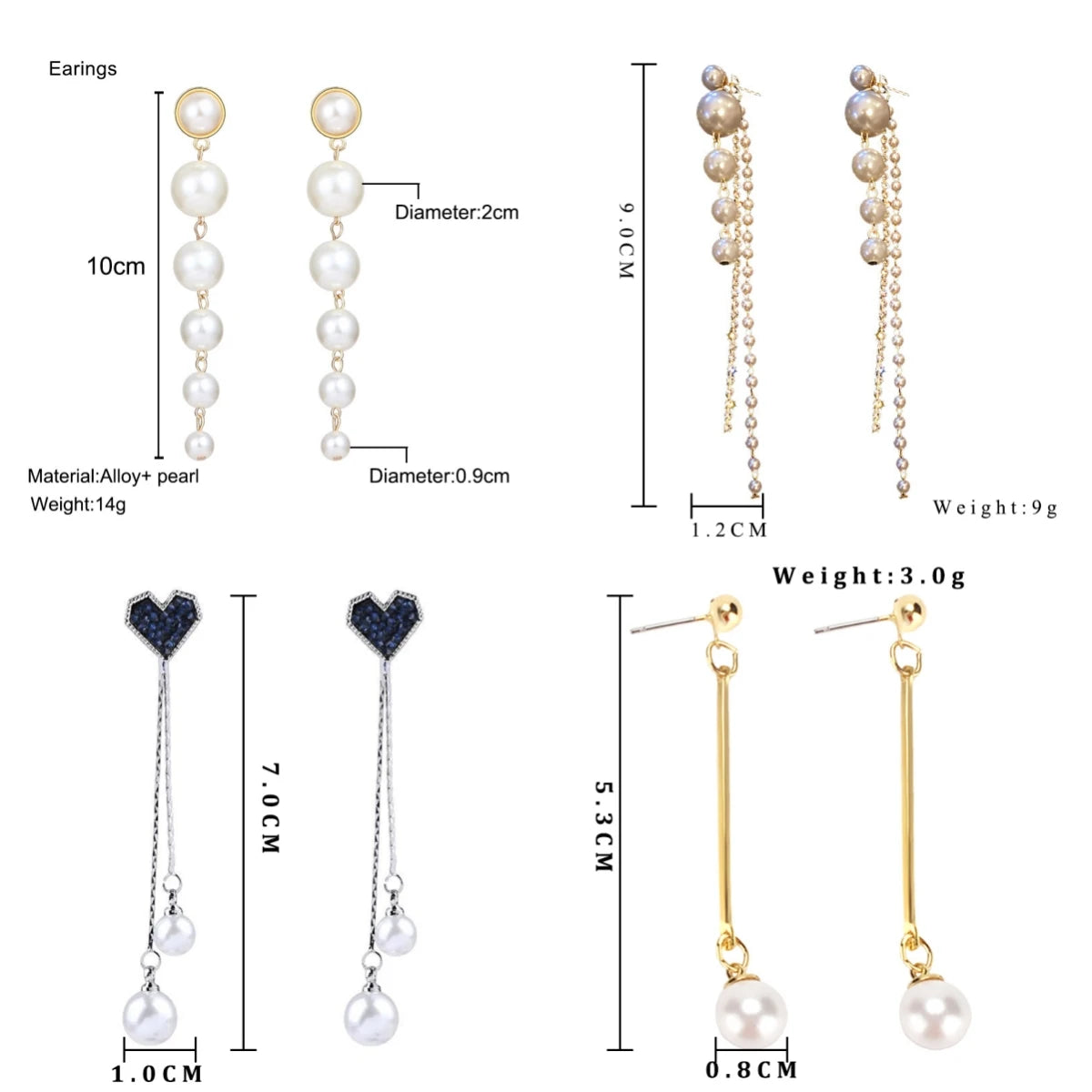 Pendientes de Perlas con Toque Floral y Estelar