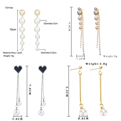 Pendientes de Perlas con Toque Floral y Estelar