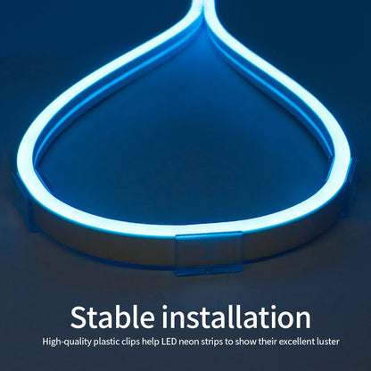 Conector de Tira LED, Clips de Fijación, Accesorios de Plástico para Fijación en Pared, Compatibles con Cinta de Luz de Neón LED RGB 5050, 6MM, 10MM, 12MM, 15MM