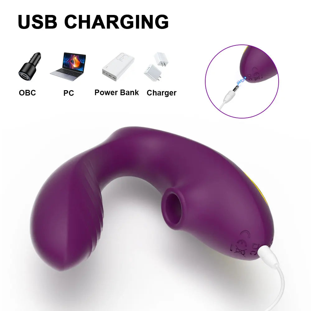 Vibrador de Succión Vaginal con 10 Velocidades, Estimulador de Clítoris y Succión de Sexo Oral, Juguete Erótico para Mujer para Bienestar Sexual