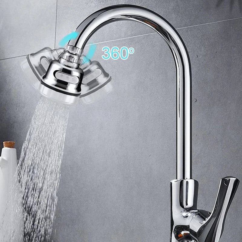 Filtro de Grifo con Extensión y Rotación 360° - Ahorra Agua con 2/3 Modos de Chorro para Cocina y Baño