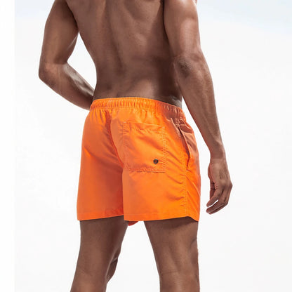 Bañador Corto de Secado Rápido para Hombre, Traje de Baño Transpirable con Cordón y Bolsillos para Surfear en la Playa, Verano