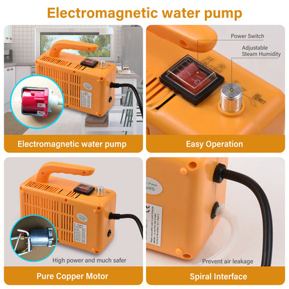 Limpiador a Vapor 2600W - Máquina de Limpieza de Alta Temperatura para Hogar y Automóvil, 110V/220V con Tubo de Extensión y Accesorios