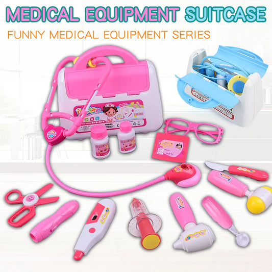 Set de 16 Piezas de Caja Médica para Niños con Sonido y Luz | Juguete Simulado de Doctor y Enfermera