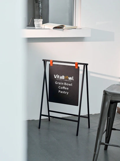 Soporte de Exhibición de Metal para Letrero de Tienda, Carteleras Delanteras, Tablero de Metal, Logotipo Comercial y Letrero Personalizado