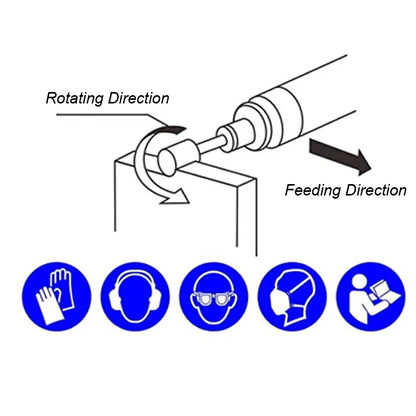 Juego de Fresas Rotativas de Carburo con Vástago de 1/8", Longitud de Cabeza de 1/4" - Tungsteno para Trabajar Madera, Perforar Metal, Grabar y Pulir