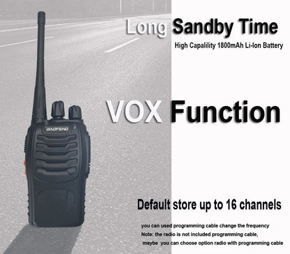 Walkie Talkie Baofeng BF-888S Original 5W - Transceptor Portátil UHF 400-470MHz con Alcance de 5KM - Radio de Dos Vías Intercom BF 888S