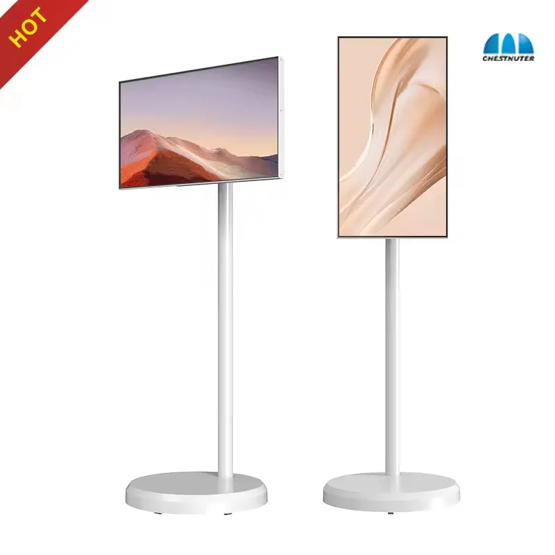 Televisor Smart de 21.5 Pulgadas con Batería y Pantalla Táctil Android "LG Stand By Me" para Gimnasio, Juegos y Sala de Vivo