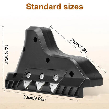 1PC Cortador Rápido de Tablero de Yeso: Cuchilla Triple para Bordes Perfectos a 45°/60°, Herramienta de Carpintería para Cantos Secos