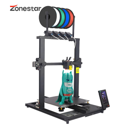 Impresora 3D ZONESTAR Z8PM4Pro MK2 | Kit DIY 4 Extrusores 4-IN-1-OUT para Impresión Multicolor de Alta Precisión