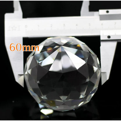 Bola Plana de Cristal K9, Colector de Arcoíris Brillante - Esferas Facetadas para Decoración del Hogar y Fotografía (40mm/50mm/60mm/80mm/100mm)