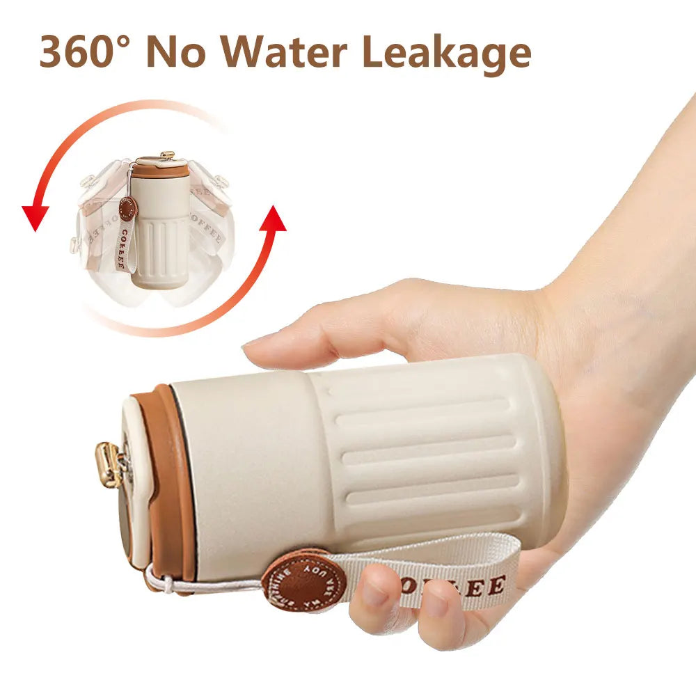 Termo Inteligente con Pantalla LED de Temperatura - Taza de Café de Acero Inoxidable 316 - Termo Portátil al Vacío