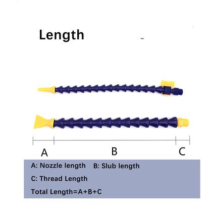 Tubo Neumático Flexible de Plástico con Rosca Macho BPS - 1/4", 3/8", 1/2" para Máquinas CNC y Tornos