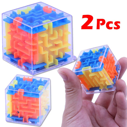 Juguete Educativo de Laberinto 3D Divertido, Mini Cubo Mágico Puzzle, Desafío de Juegos Mentales, Juguetes Educativos Tempranos para Niños, Alivia el Estrés
